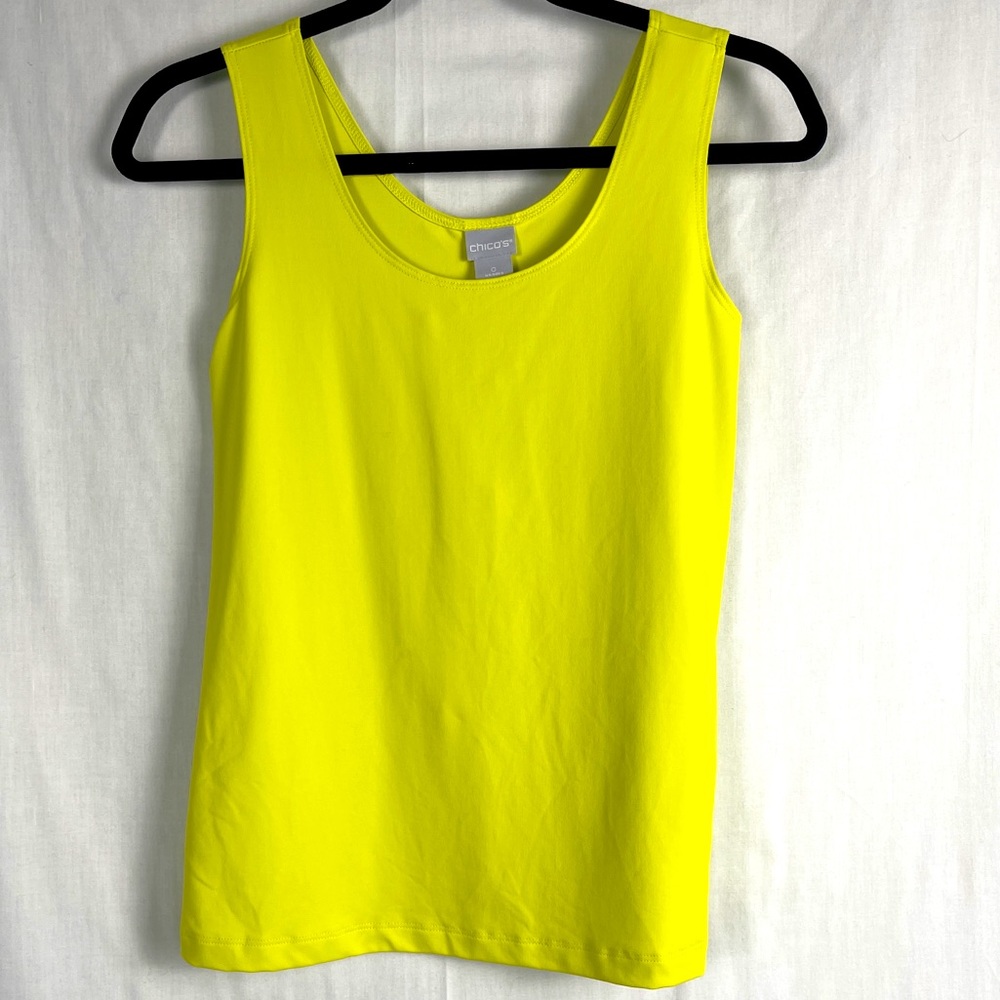 NWT Chico's Fresh Lime Knit Tank Top